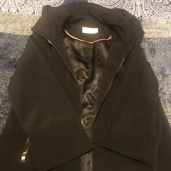 Calvin Klein Black Raincoat Size Small - Picture 6 of 8